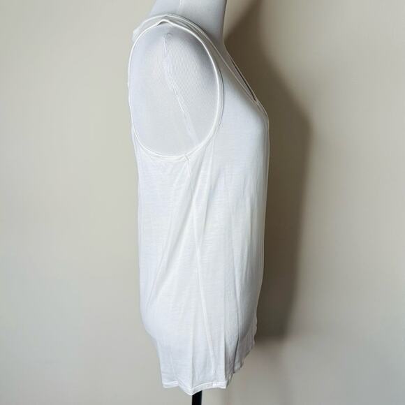 Ted Baker White Gathered Front Tank - Picture 3 of 5